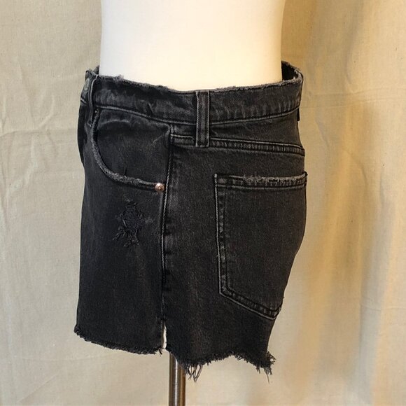 Abercrombie & Fitch The Mom Short High Rise Black 28 6 M - Picture 8 of 9